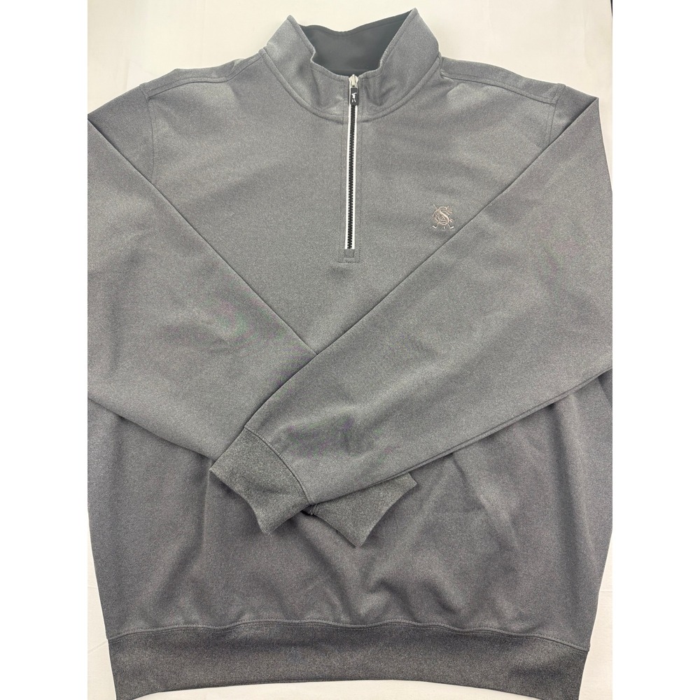 Fairway and Greene Quarter Zip Pullover XL Gray Seattle Golf Club F&G Tech